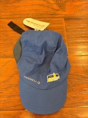 Ironman 70.3 Mont-Tremblant Quebec Merrell Navy Blue Performance Running Hat